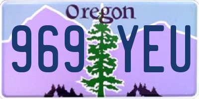OR license plate 969YEU