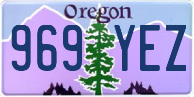 OR license plate 969YEZ