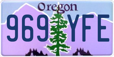 OR license plate 969YFE
