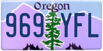 OR license plate 969YFL