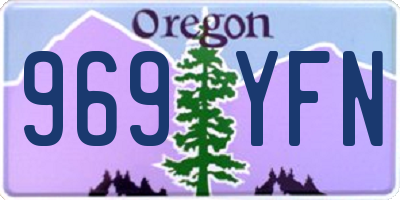 OR license plate 969YFN