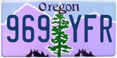 OR license plate 969YFR