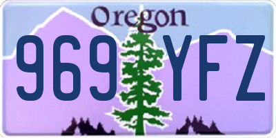 OR license plate 969YFZ