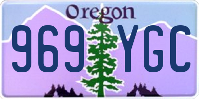 OR license plate 969YGC