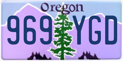 OR license plate 969YGD