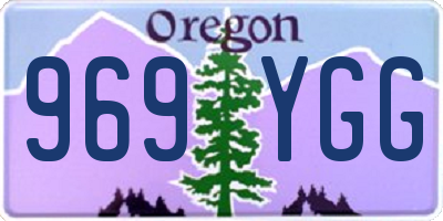 OR license plate 969YGG