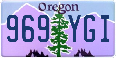 OR license plate 969YGI