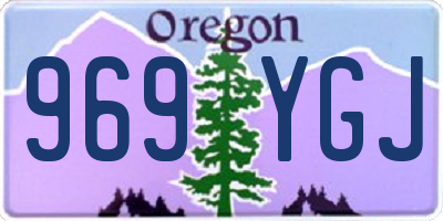OR license plate 969YGJ