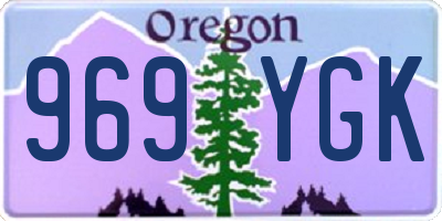 OR license plate 969YGK