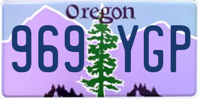 OR license plate 969YGP