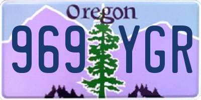 OR license plate 969YGR