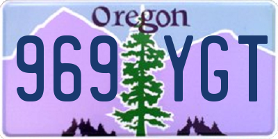 OR license plate 969YGT