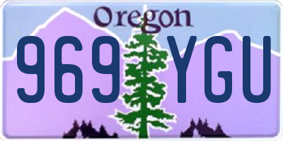 OR license plate 969YGU