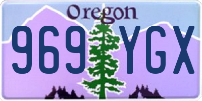 OR license plate 969YGX