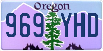 OR license plate 969YHD