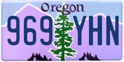 OR license plate 969YHN