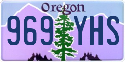 OR license plate 969YHS