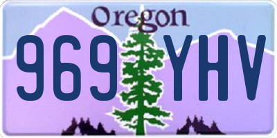 OR license plate 969YHV