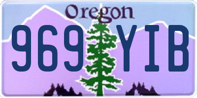 OR license plate 969YIB