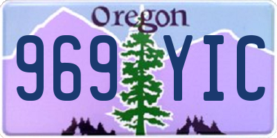 OR license plate 969YIC
