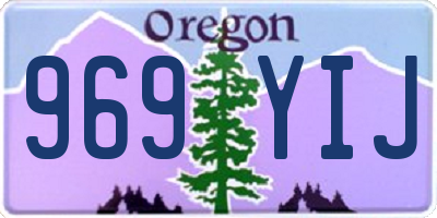 OR license plate 969YIJ