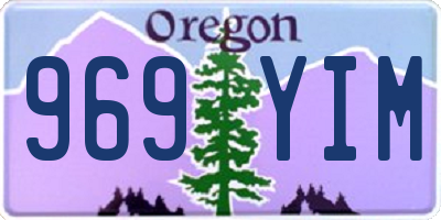 OR license plate 969YIM