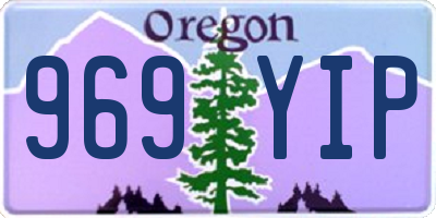 OR license plate 969YIP