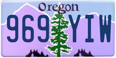 OR license plate 969YIW