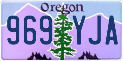 OR license plate 969YJA