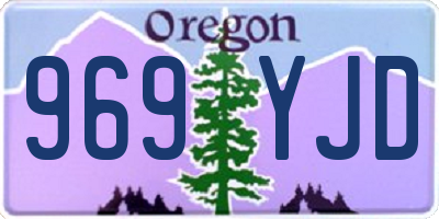 OR license plate 969YJD