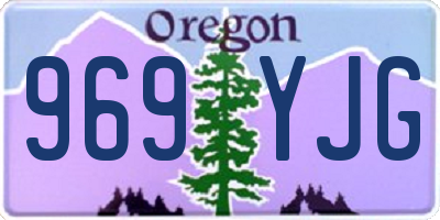 OR license plate 969YJG