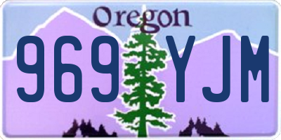 OR license plate 969YJM