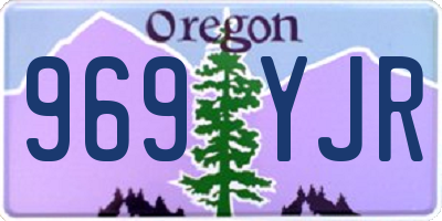 OR license plate 969YJR