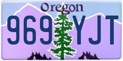 OR license plate 969YJT