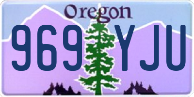 OR license plate 969YJU