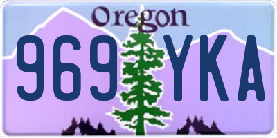 OR license plate 969YKA