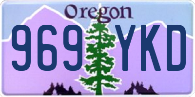 OR license plate 969YKD
