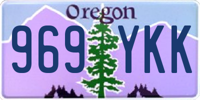 OR license plate 969YKK