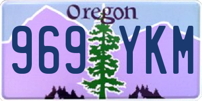 OR license plate 969YKM