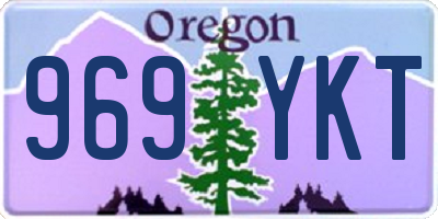 OR license plate 969YKT