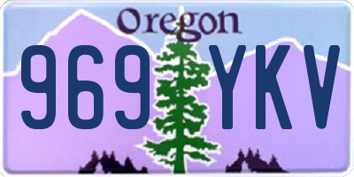 OR license plate 969YKV