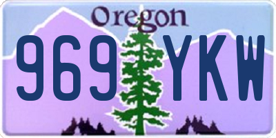 OR license plate 969YKW