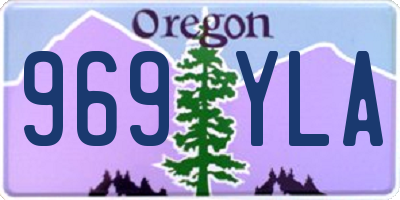 OR license plate 969YLA