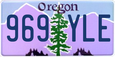 OR license plate 969YLE