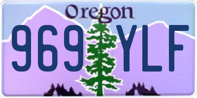 OR license plate 969YLF