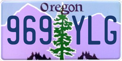 OR license plate 969YLG