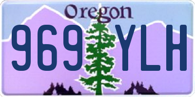 OR license plate 969YLH