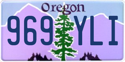 OR license plate 969YLI
