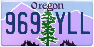OR license plate 969YLL