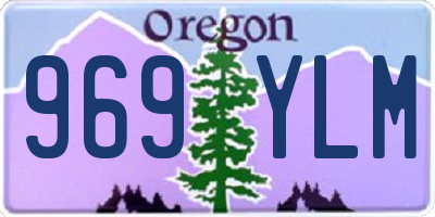 OR license plate 969YLM